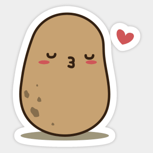 Kissing Potato Sticker